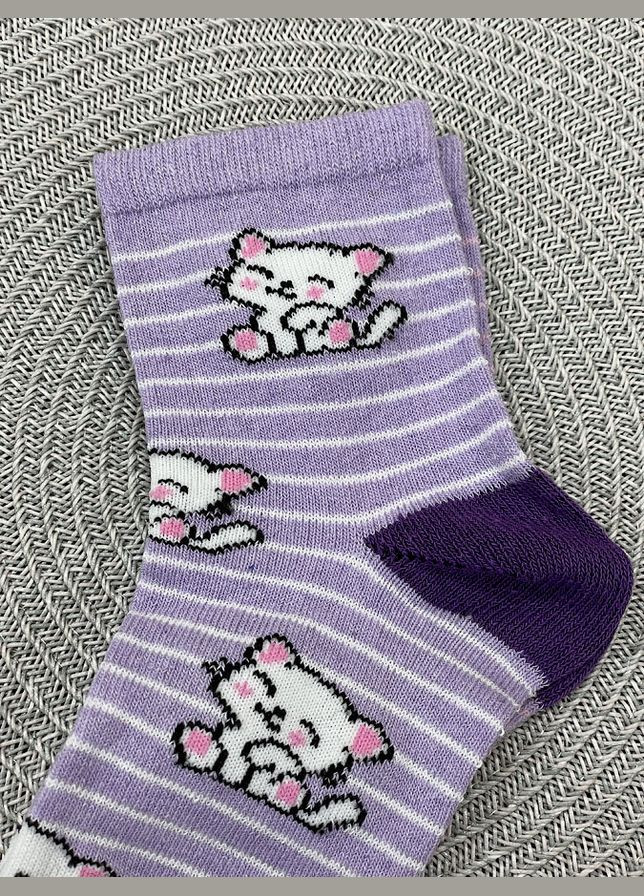 Сиреневые носки детские с рисунком (322388677)