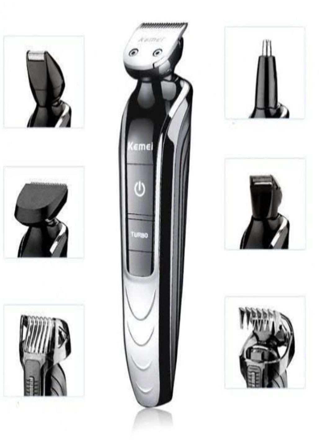 Професійна машинка для стрижки волосся і бороди 5 в 1 з тримером KM-1832 Kemei (288139387)