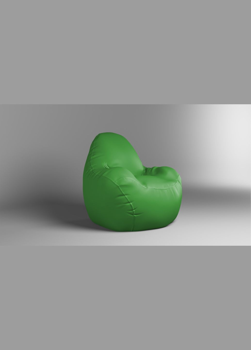 Крісло - мішок Relax 100 см Екошкіра Zeus Delux Green SkyPuff (339871614)