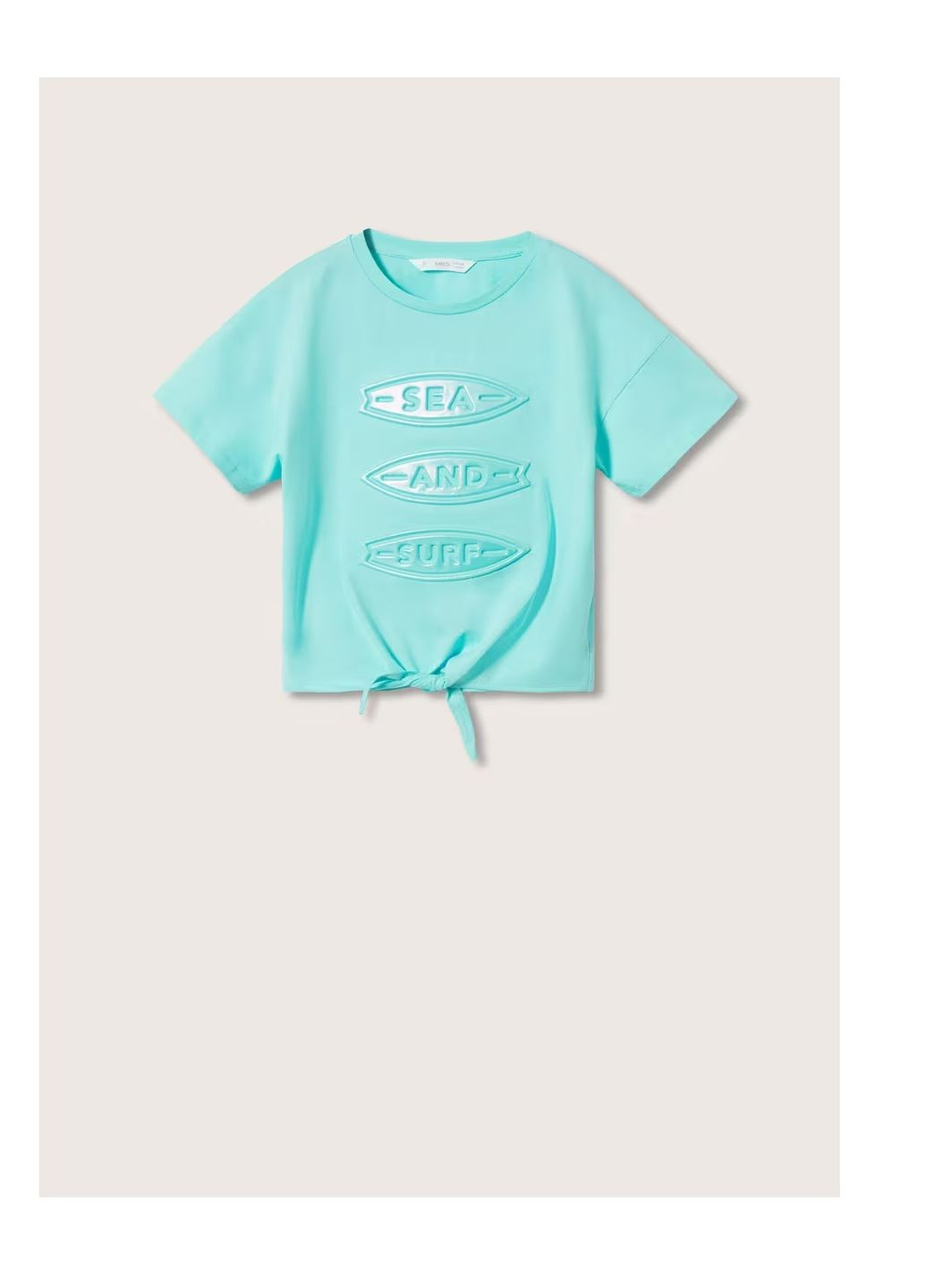 Голубая летняя футболка голубая 5/6 лет Mango