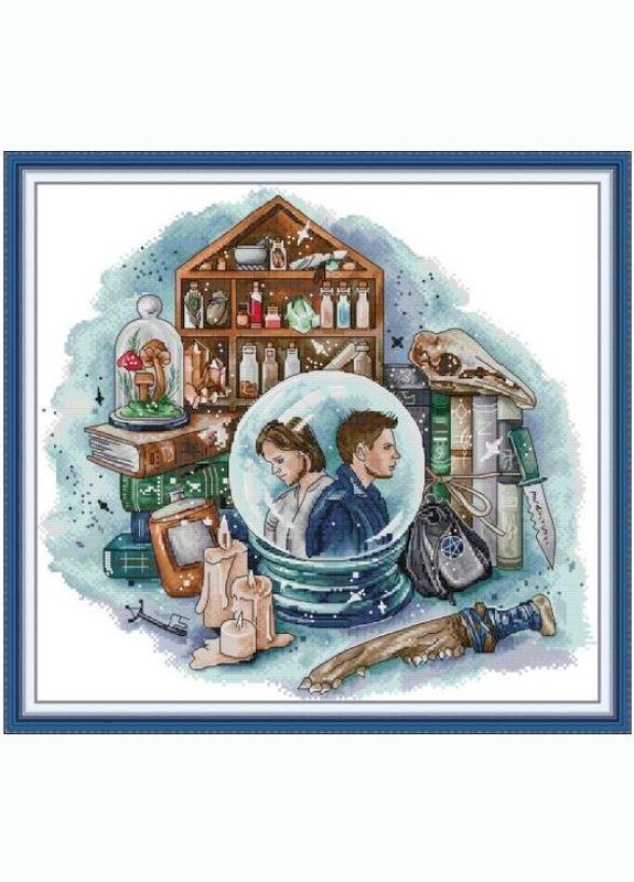 Набор для вышивания по нанесённой на канву схеме "Winchester Character". AIDA 14CT printed 45*42 см Joy Sunday (313613514)