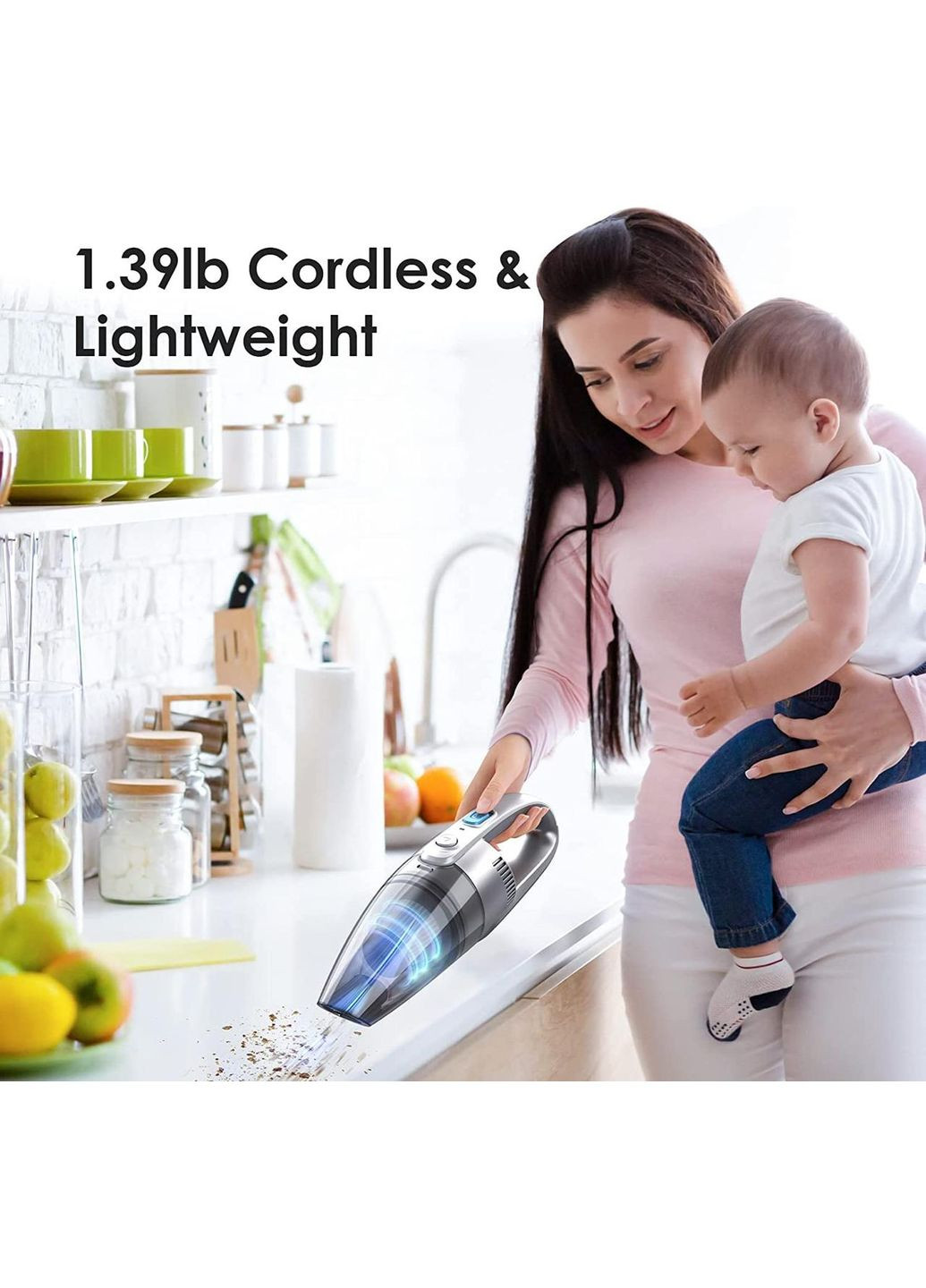 Ручной пылесос Oraimo OHV‑101 беспроводной 120Вт с фильтром HEPA и насадками для авто и дома. China (354827568)