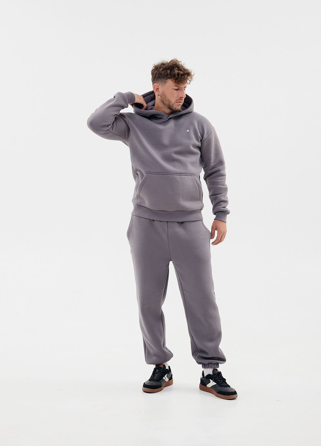 Мужской спортивный костюм флисовый с капюшоном Kindamor Frosted (362304975)