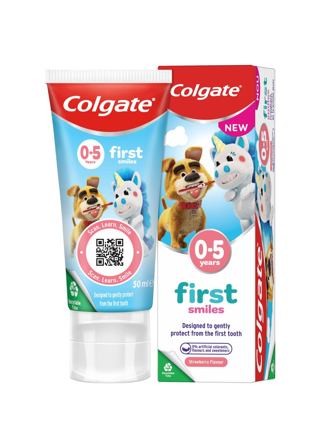 Детская зубная паста First Smiles для детей 0-5 лет 50 мл Colgate 8718951610583 (328393664)