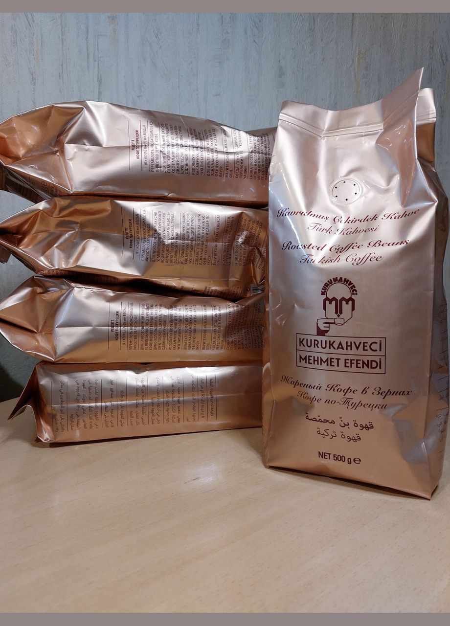 Турецкий кофе в зернах Mehmet Efendi 500 г пакет оригинал No Brand (347311573)