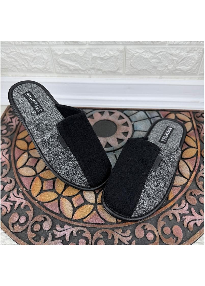 Кімнатні тапочки чоловічі закриті VS-0005-01-1 Чорні No Brand (361230617)