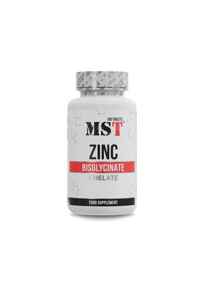 Цинк бисглицинат Zinc Chelate Bisglycinate, 180 таблеток MST (377912624)