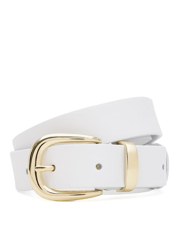 Жіночий шкіряний ремінь 110g1genw155-white Borsa Leather (371362151)