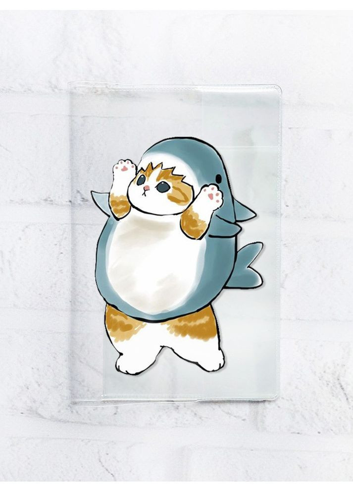 Обкладинка паспорт книжечку:: Котик-акула (принт 379) Creative (360660274)