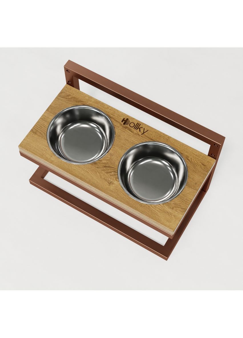 Миски на регулируемой подставке для маленьких собак Flex S (2×0.450 л) FS-422523-GLNT Hollky (365652700)