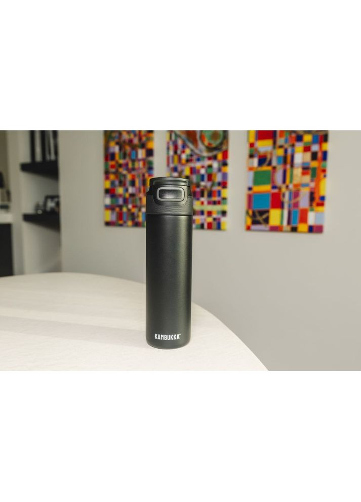 Термопляшка Elton Insulated 600 мл чорна 11-03038 Kambukka (316468865)