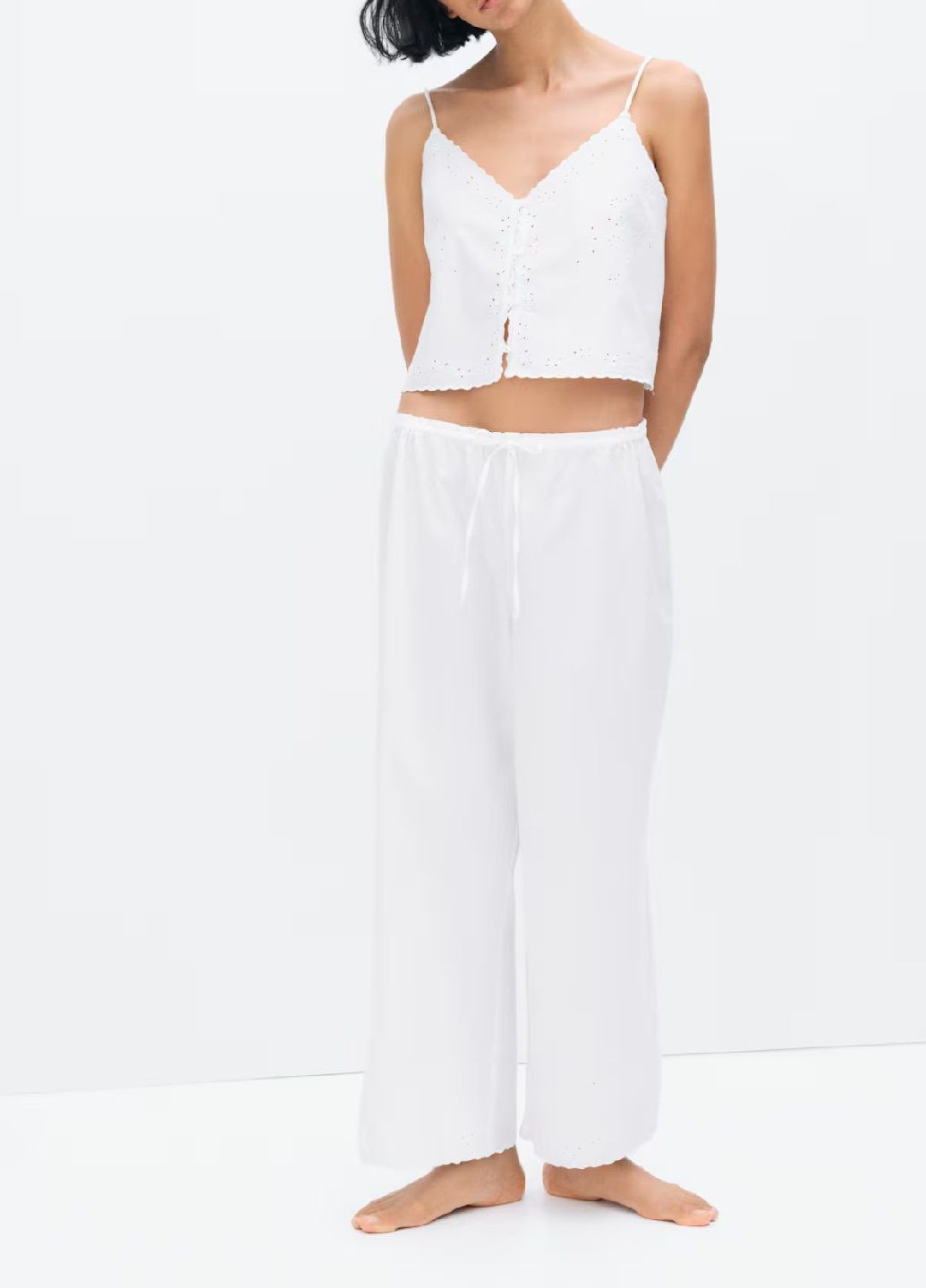 Белая всесезон пижама H&M