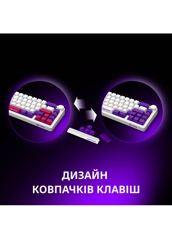 Клавиатура KBP70MW Pro Wireless Mechanical EN/UA White (LRG-KBP70MW-WH-US) LORGAR (334831742)