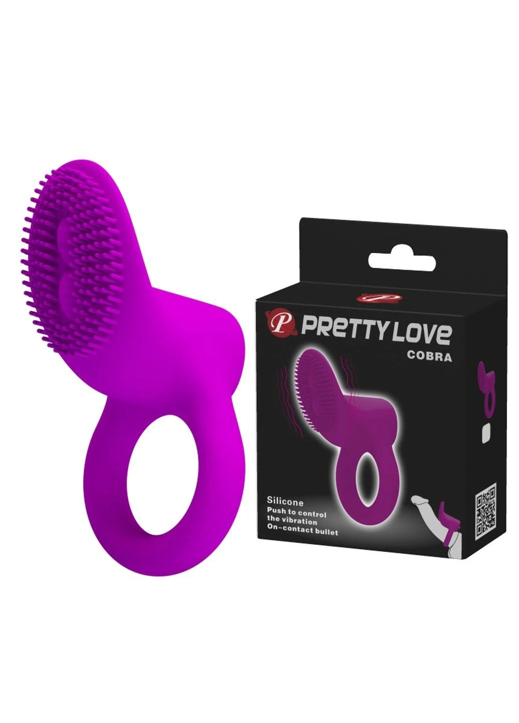 Ерекційне кільце Cobra Penis Ring Purple Pretty Love (396644407)