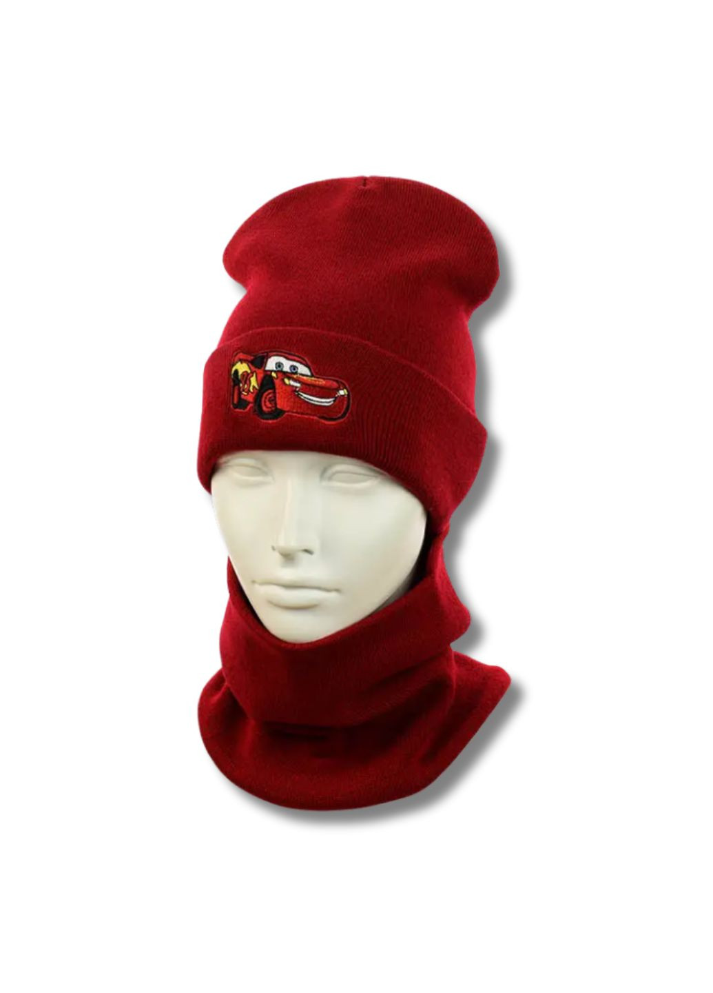 Дитячий комплект демісезонний шапка + снуд Тачки / Cars No Brand Дитячій комплект (348418517)