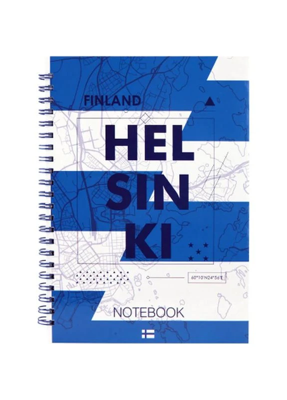 Блокнот на спирали твердая обкл., А5, 96л. Helsinki (8032-06-A) Axent (399598893)