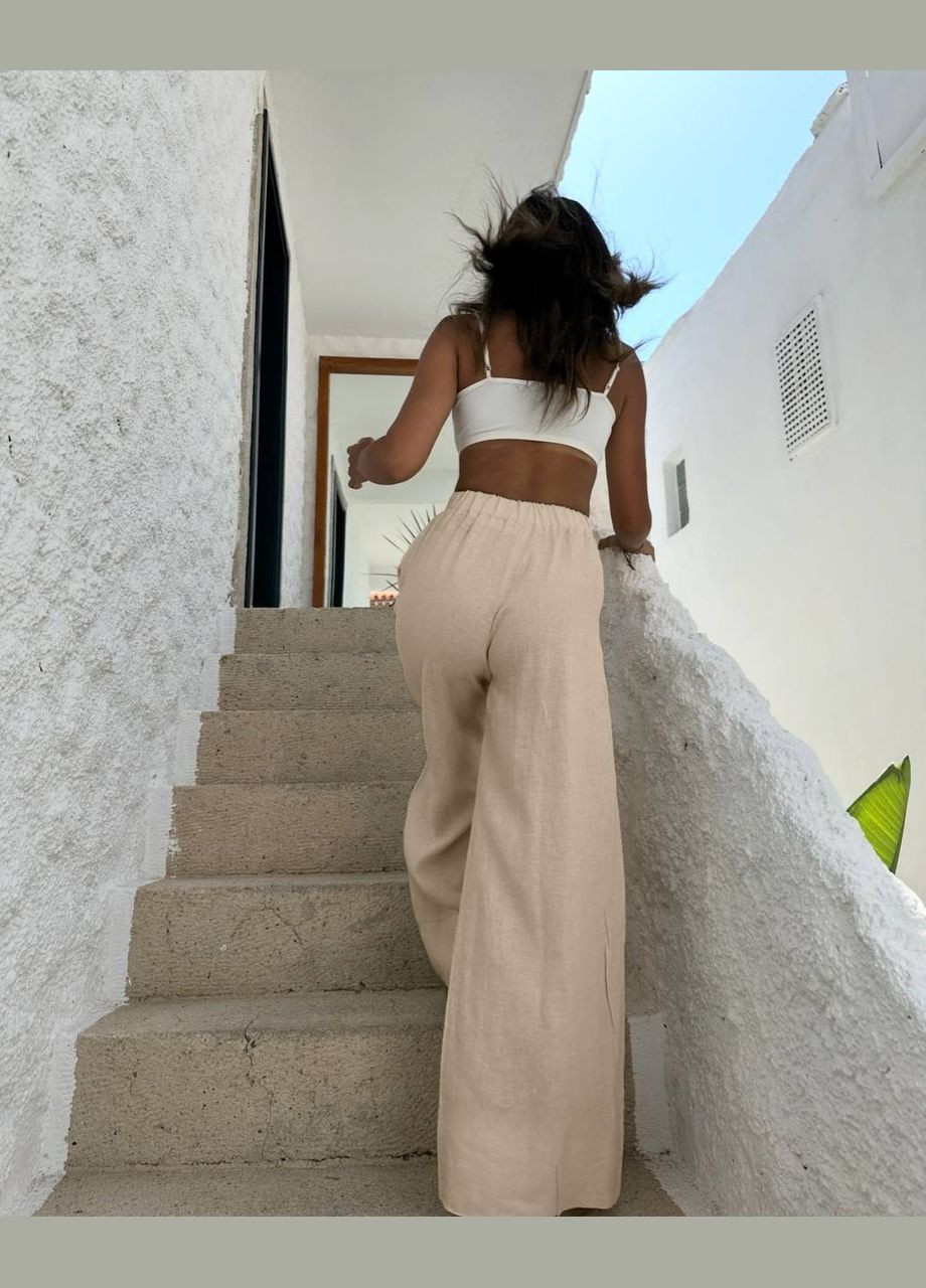 Трендовые брюки палаццо из льна. Adelante (330983764)