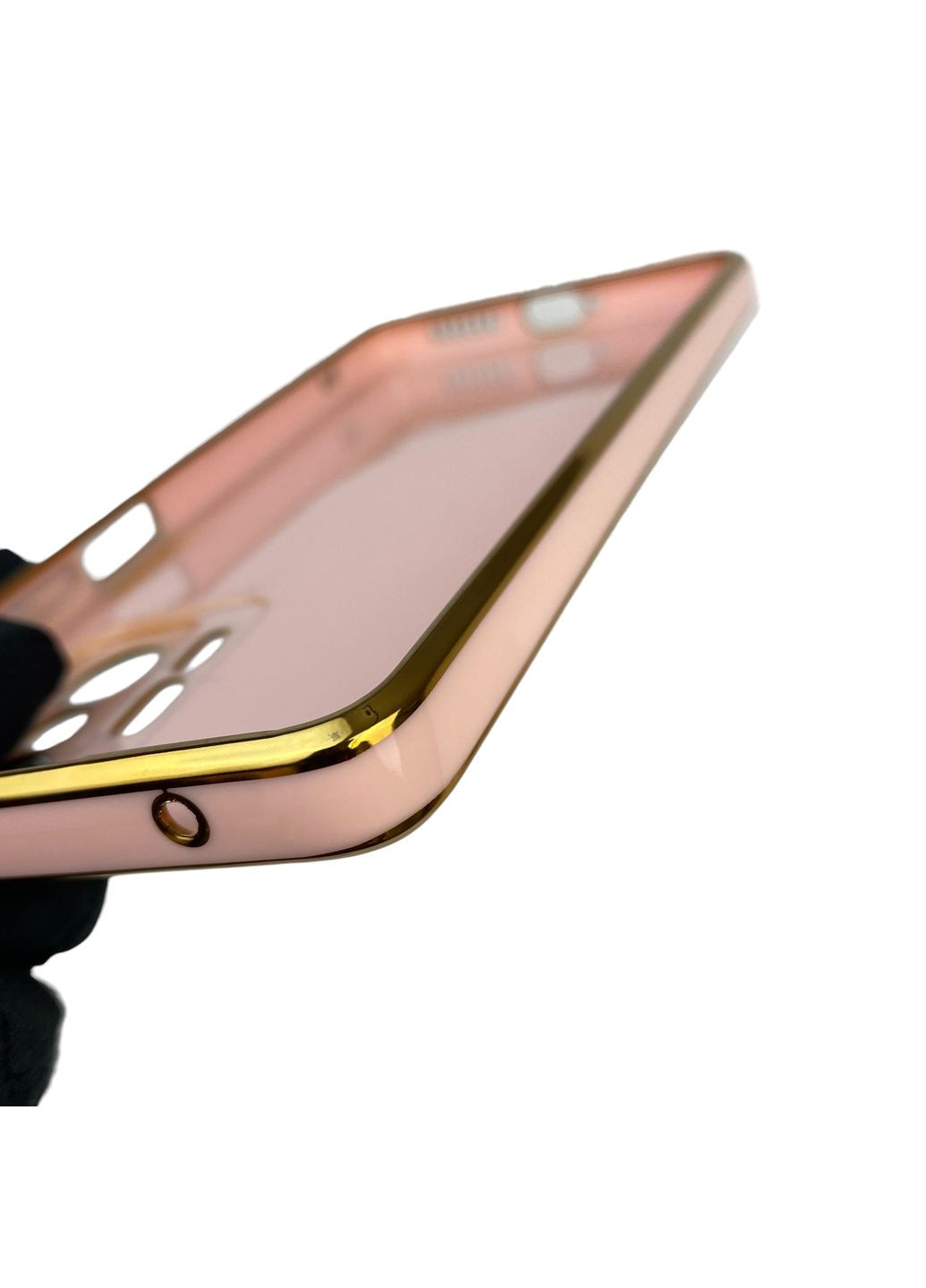 Чохол для 11T Pro із захистом камери із золотою окантовкою на сяомі 11т про пудровий gs1 Xiaomi (366228348)