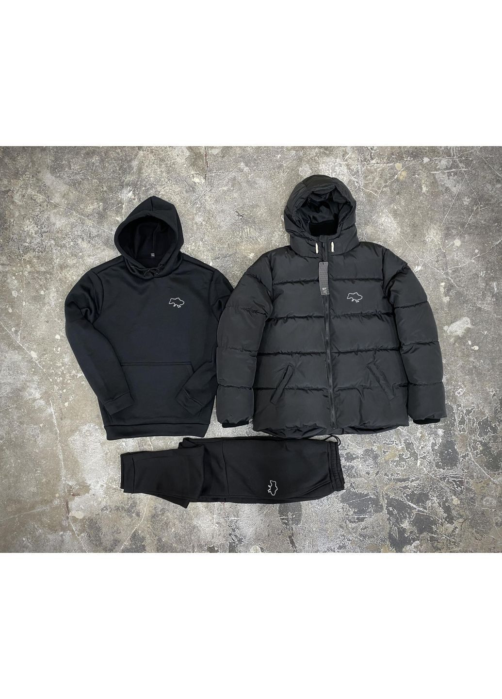 Комплект 3 в 1 Куртка зимова + худі + штани No Brand (365431961)