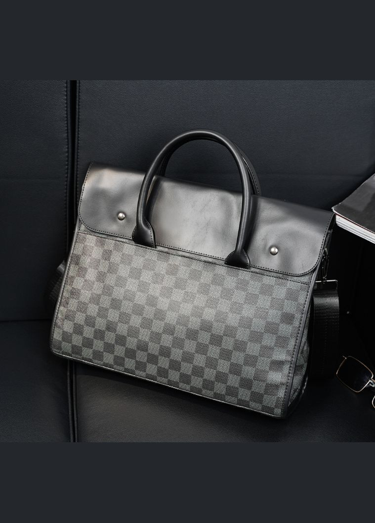 Мужской деловой портфель для документов формат А4 Черный No Brand (302391121)