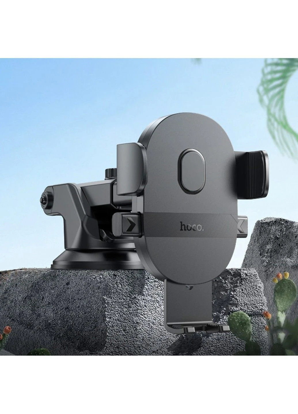 Автодержатель H19 Mighty one-button (center console) Hoco (389075510)
