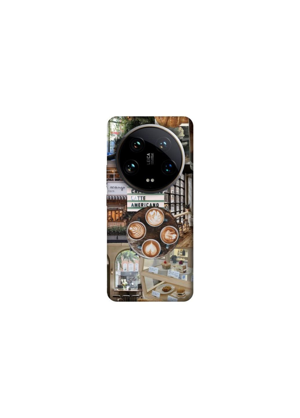 Чехол на Xiaomi 14 Ultra Coffee collage ver.5 Frontalka (355320944)