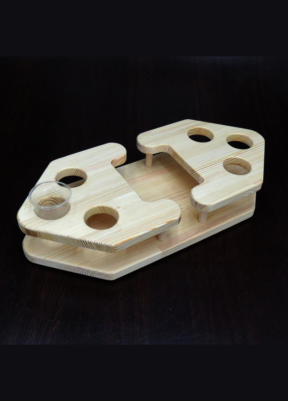 Підставка для чарок з дерева Тадео 40 бланже (НБС-400601) No Brand (327847357)