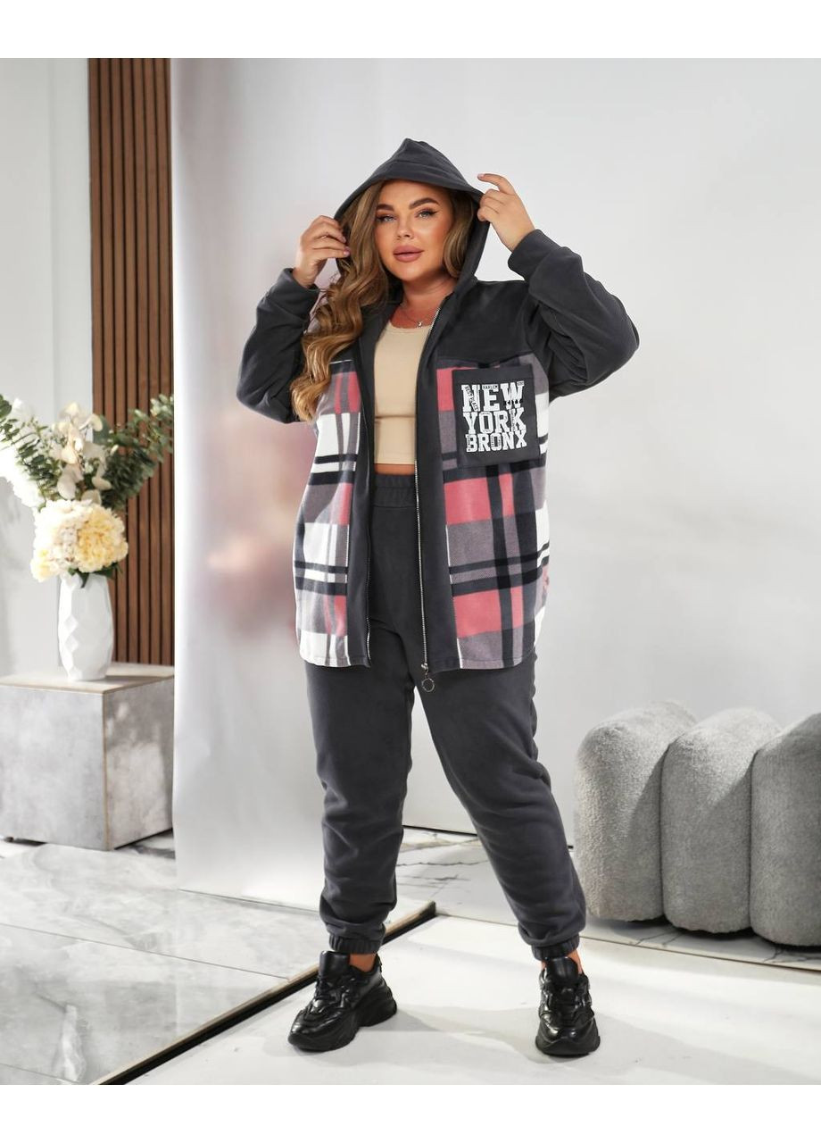 Стильний прогулянковий костюм з флісу — ЗАМІР В ОПИСІ Vione (370655063)