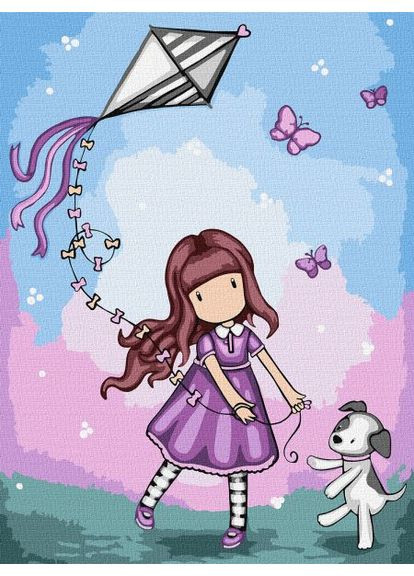 Картина за номерами - Don’t Fly Away Santoro Gorjuss Collection Идейка 30х40 см IDEYKA (362083249)