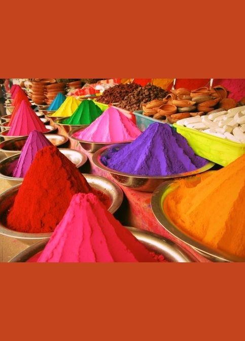 Фиолетовая Краска Холи Гулал, 50 грамм, сухая порошковая краска для фестивалей, флешмобов, фотосессий, пакет 50 грамм No Brand (331738686)