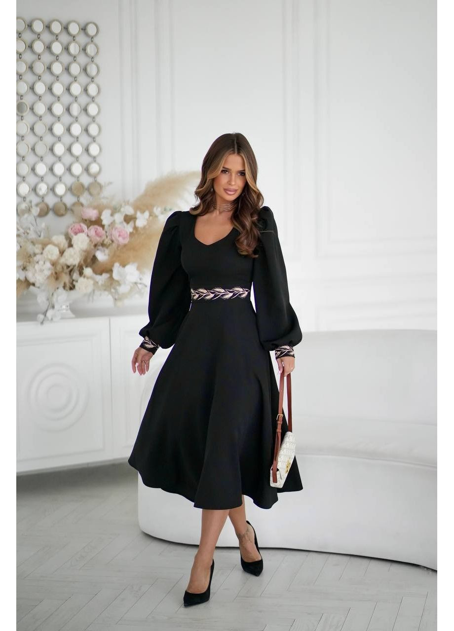 Чорна сукня, колір чорний Fashion