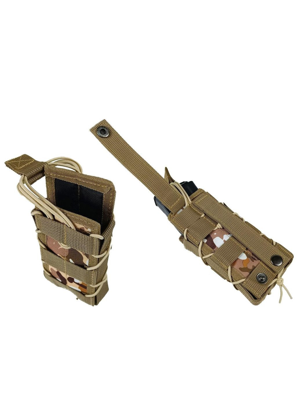 Підсумок під магазин АК/РПК одинарний відкритий Multicam Arid степовий (MOLLE, підсумок на розгрузку, жилет, РПС) EasyFit (362497602)