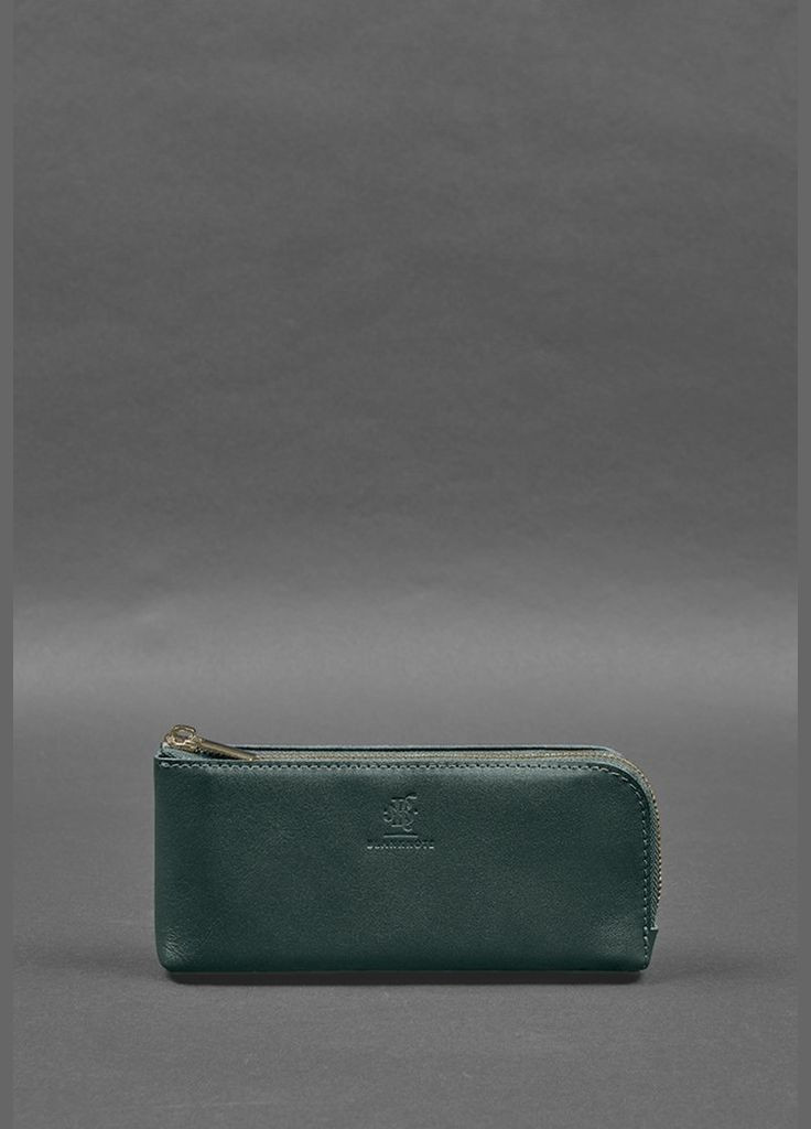 Шкіряне портмоне-купюрник на блискавці 14.0 зелений (A-028174) BlankNote (328444952)