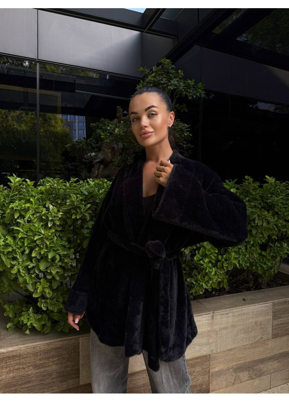 Пухнастий кардиган з поясом Україна (348837174)