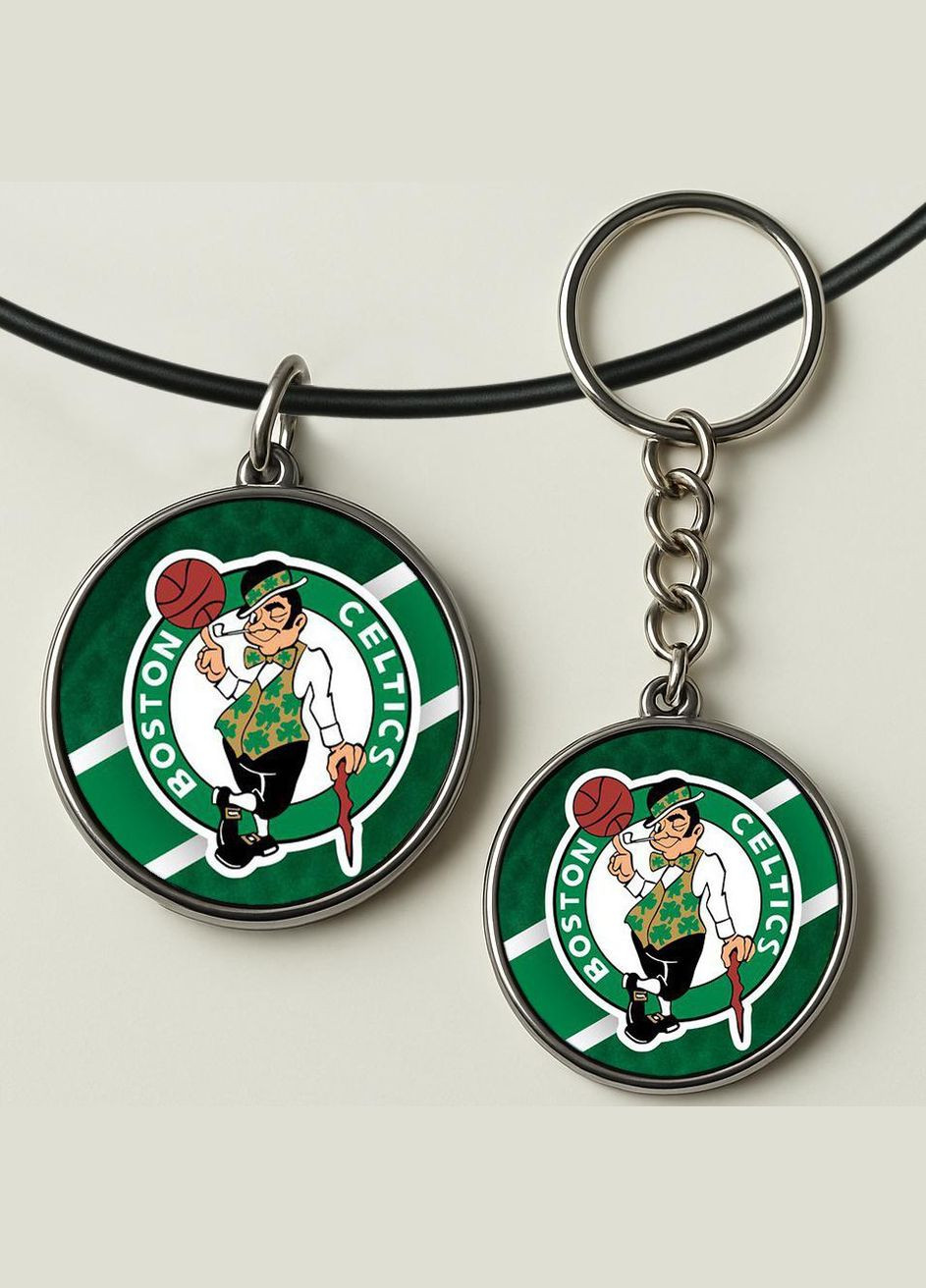 Набор подвеска (кулон) и брелок Boston Celtics No Brand (332633307)