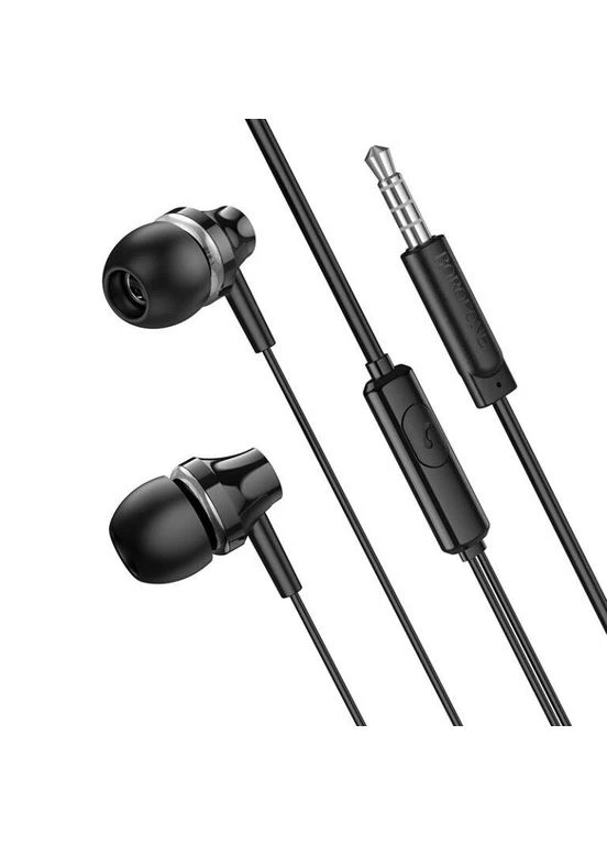 Навушники BM74 Singer universal earphones with microphone чорний Borofone (370613723)