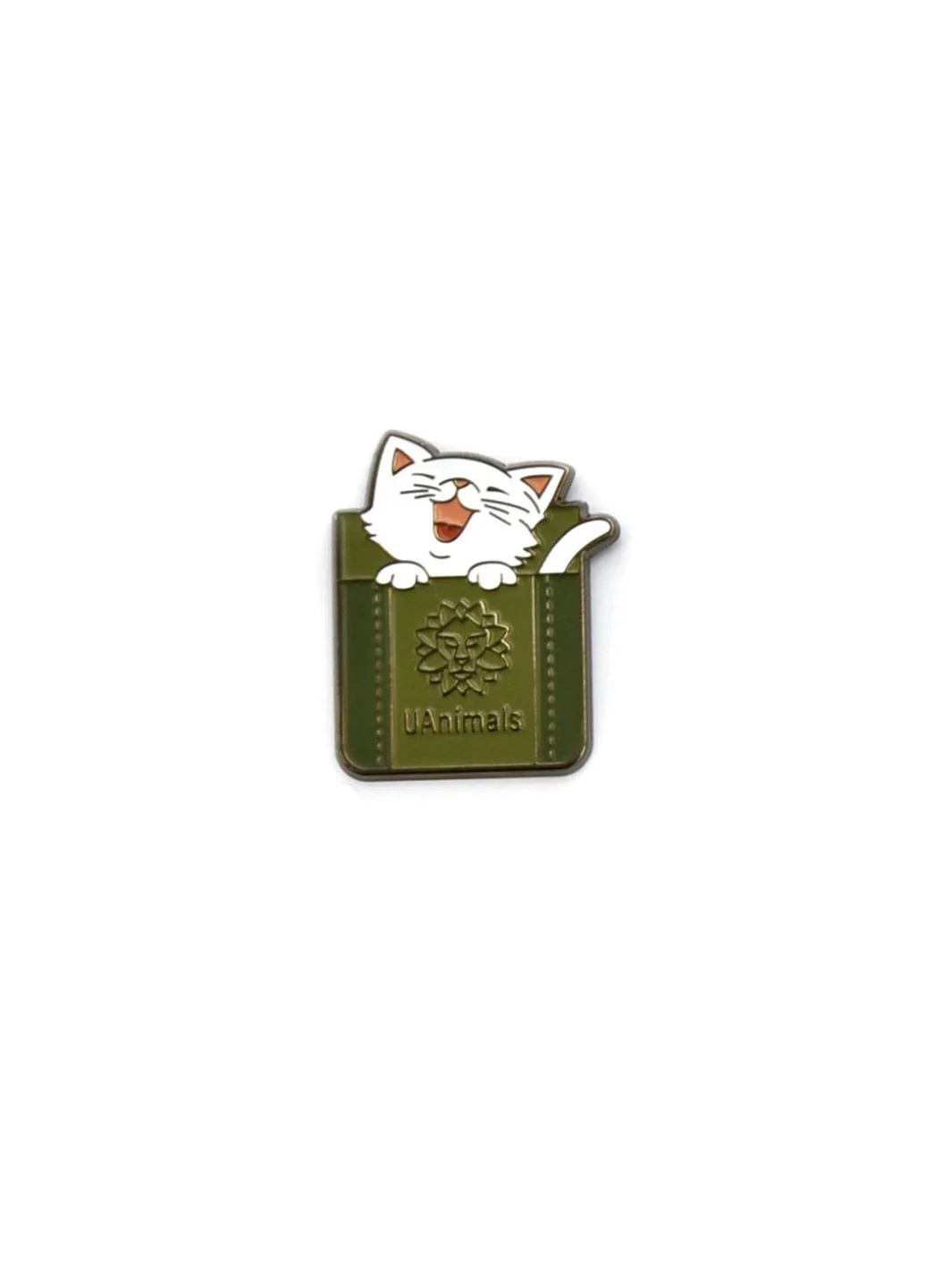 Пін (значок) Bookopt Котик 'UAnimals' No Brand (385298959)