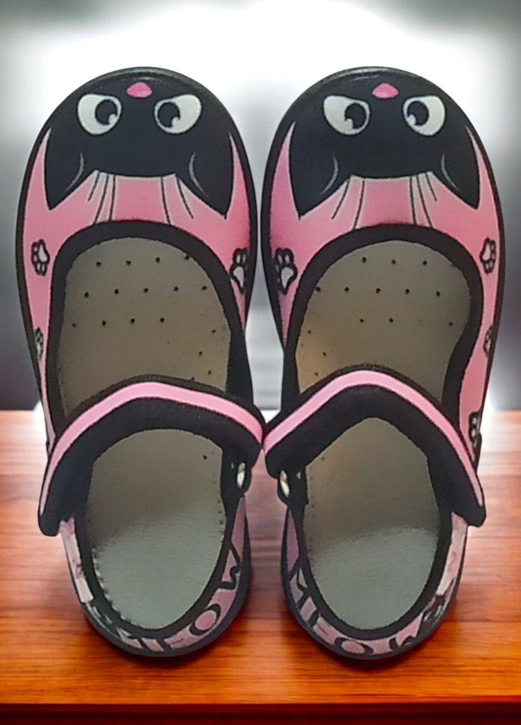 Розовые детские ортопедические тапочки на сменку в садик школу для девочки natur Waldi