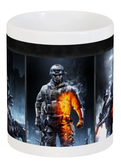 Кружка с принтом Battlefield 3 CP 03.237 Кружка керамическая 0,33 GeekLand (378961229)