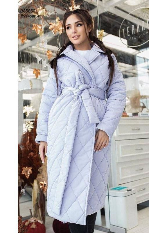 Світло-лілове зимнє Пальто жіноче оверсайз No Brand