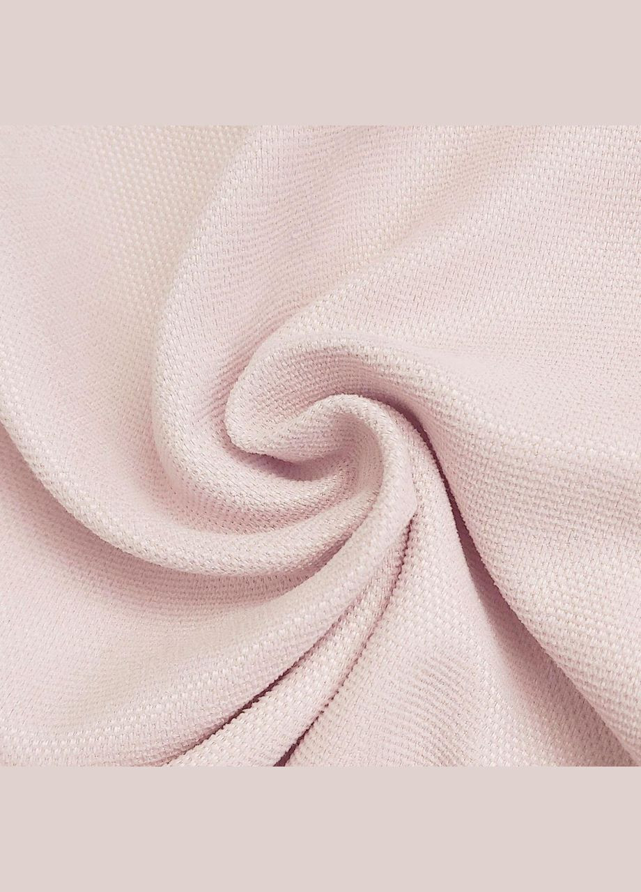 Штора на чорних люверсах 1 шт 205х250 см мікровелюр Світло-рожевий No Brand (337358544)