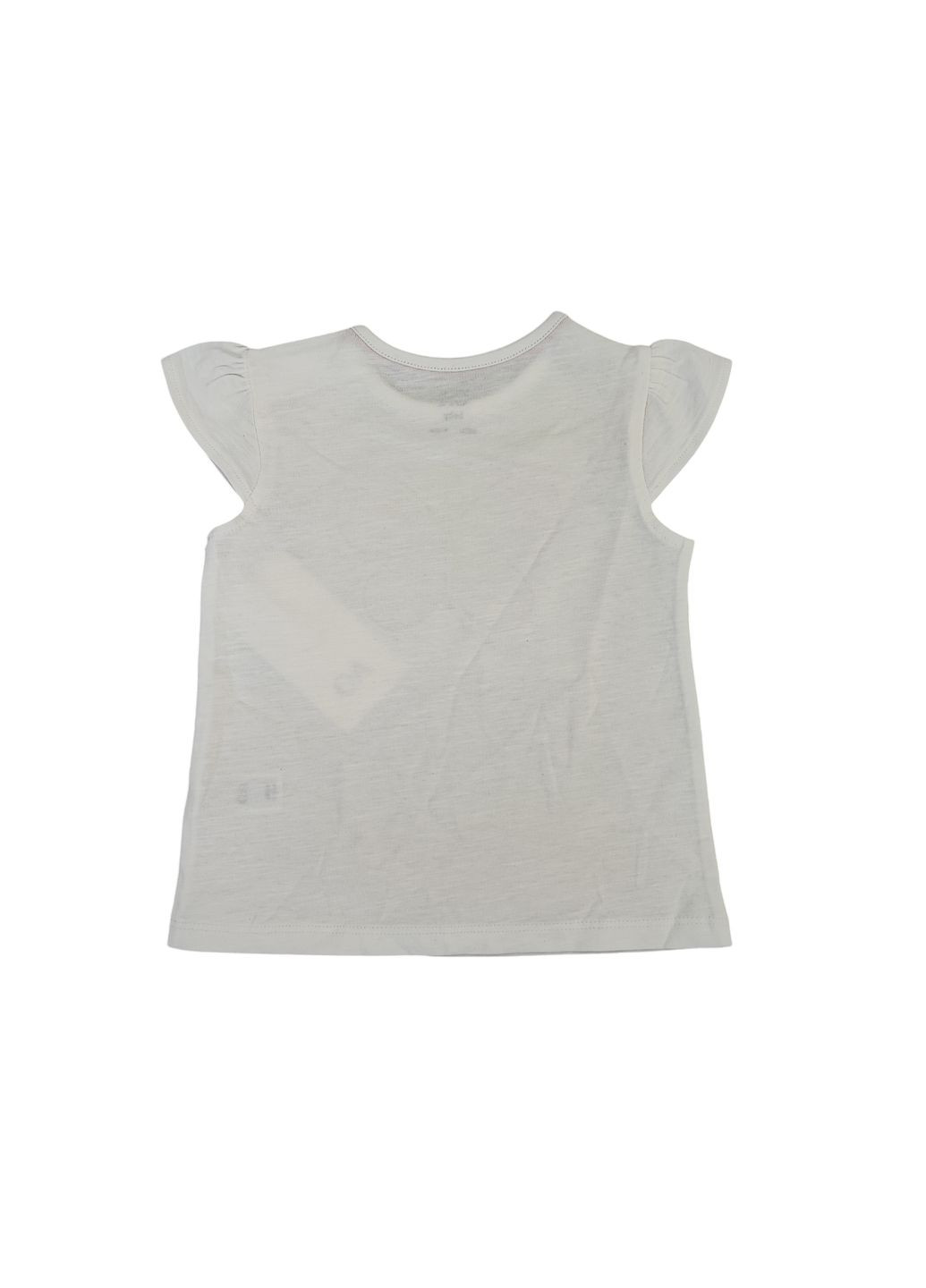 Комбинированный летний детский летний комплект (футболка + шорты) для девочки 80 см розовый белый (250122063) C&A