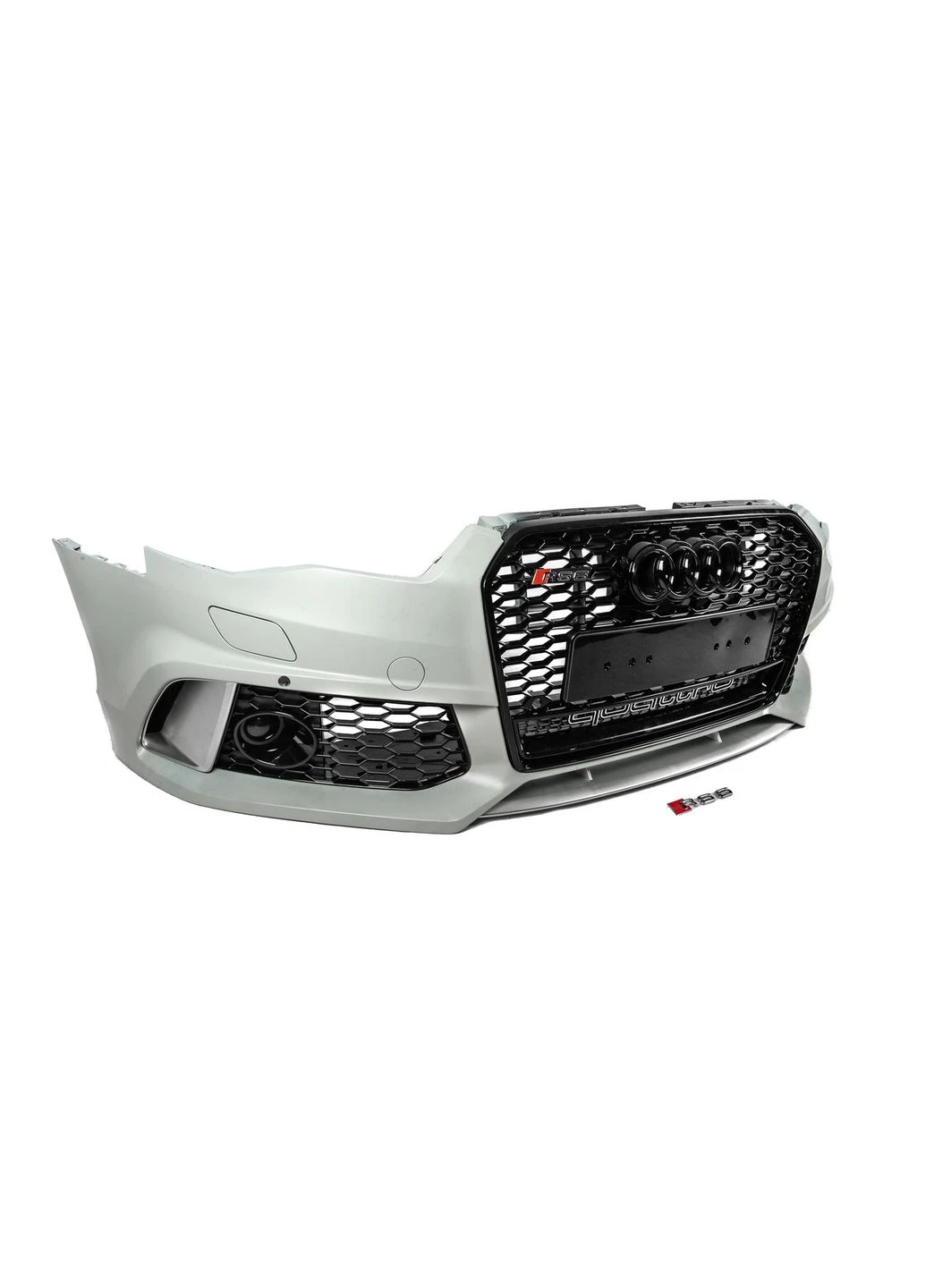 Передний бампер с черной решеткой RS6-Style (2014–2017) для A6 C7 2011-2017 гг Audi (392725651)
