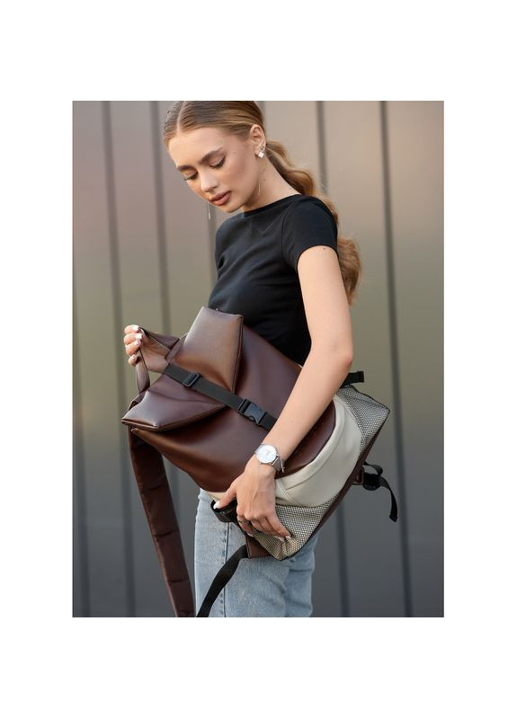 Жіночий рюкзак ReneDouble шоколадний Sambag (329996509)