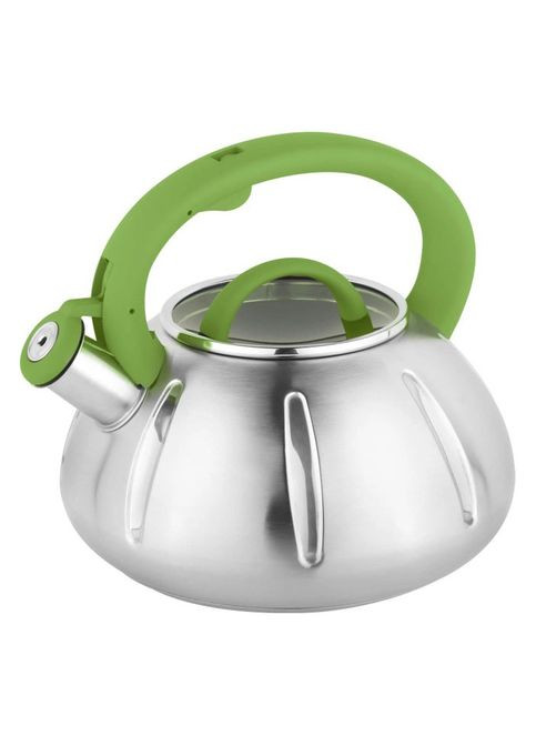 Чайник з нержавіючої сталі з пискавкою UN-5303 3 л, Кухонний чайник зі свистком OU-580 на плиту Unique (349822294)