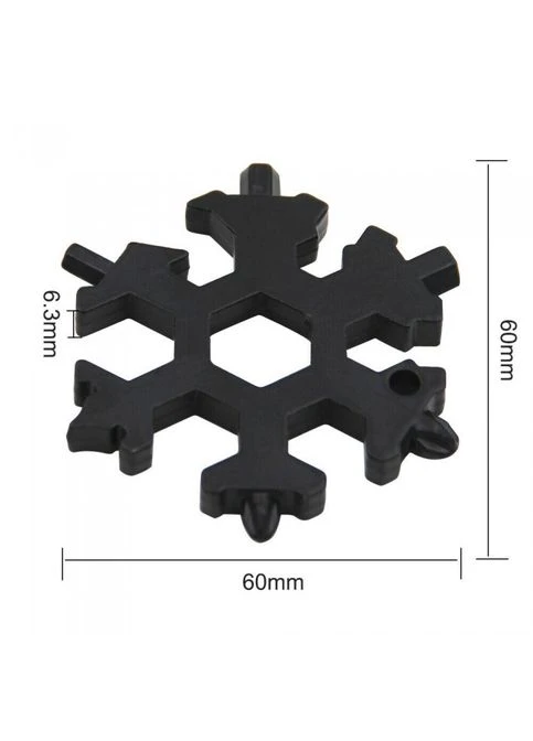 18 в 1 Мультитул отвертка в виде снежинки snowflake wrench tool No Brand (402276580)