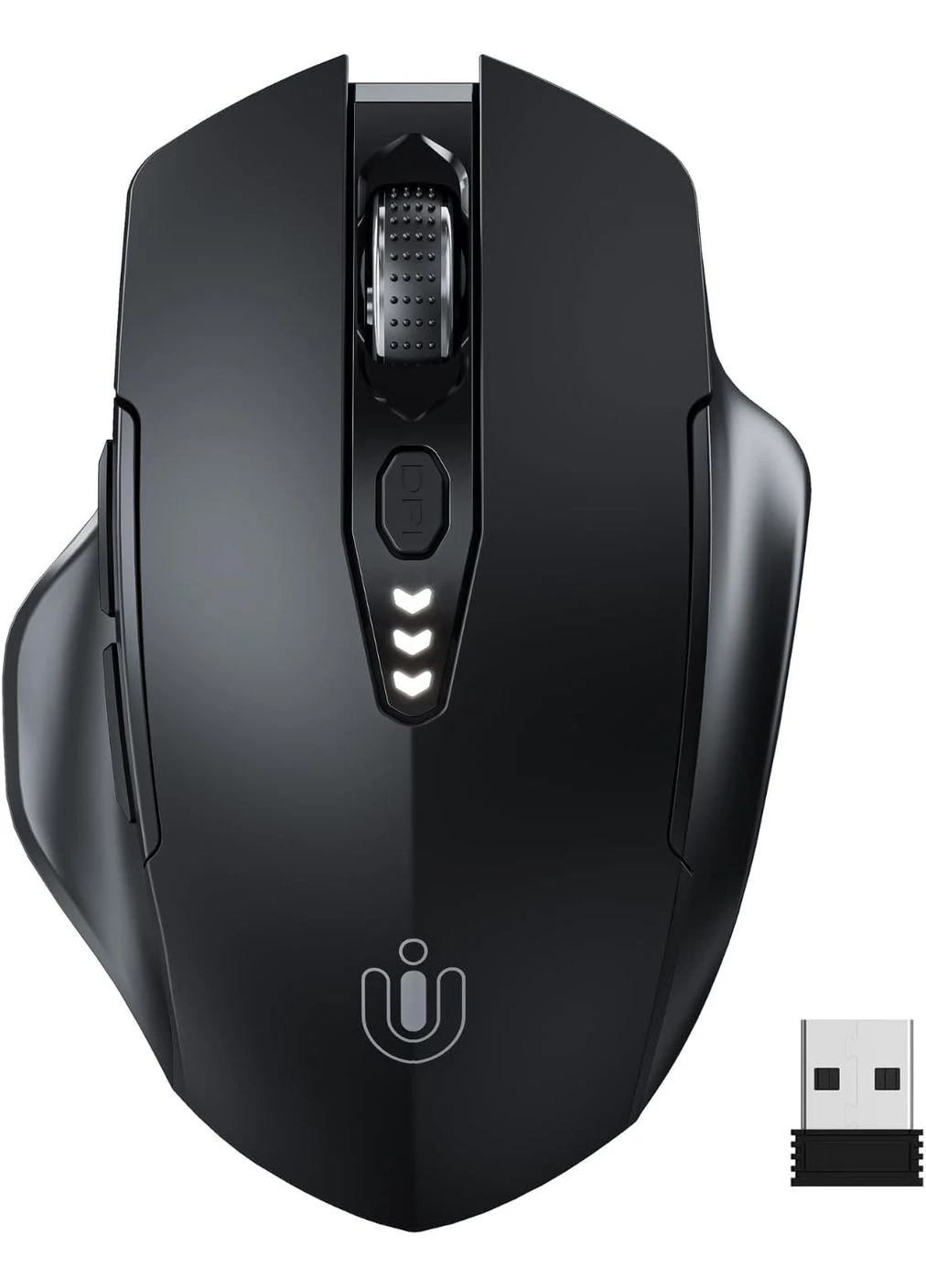 Миша бездротова Uineer U6 з вбудованим акумулятором 2400 DPI (BT 5.0/4.0+2.4G Hz) Unbranded (317251115)