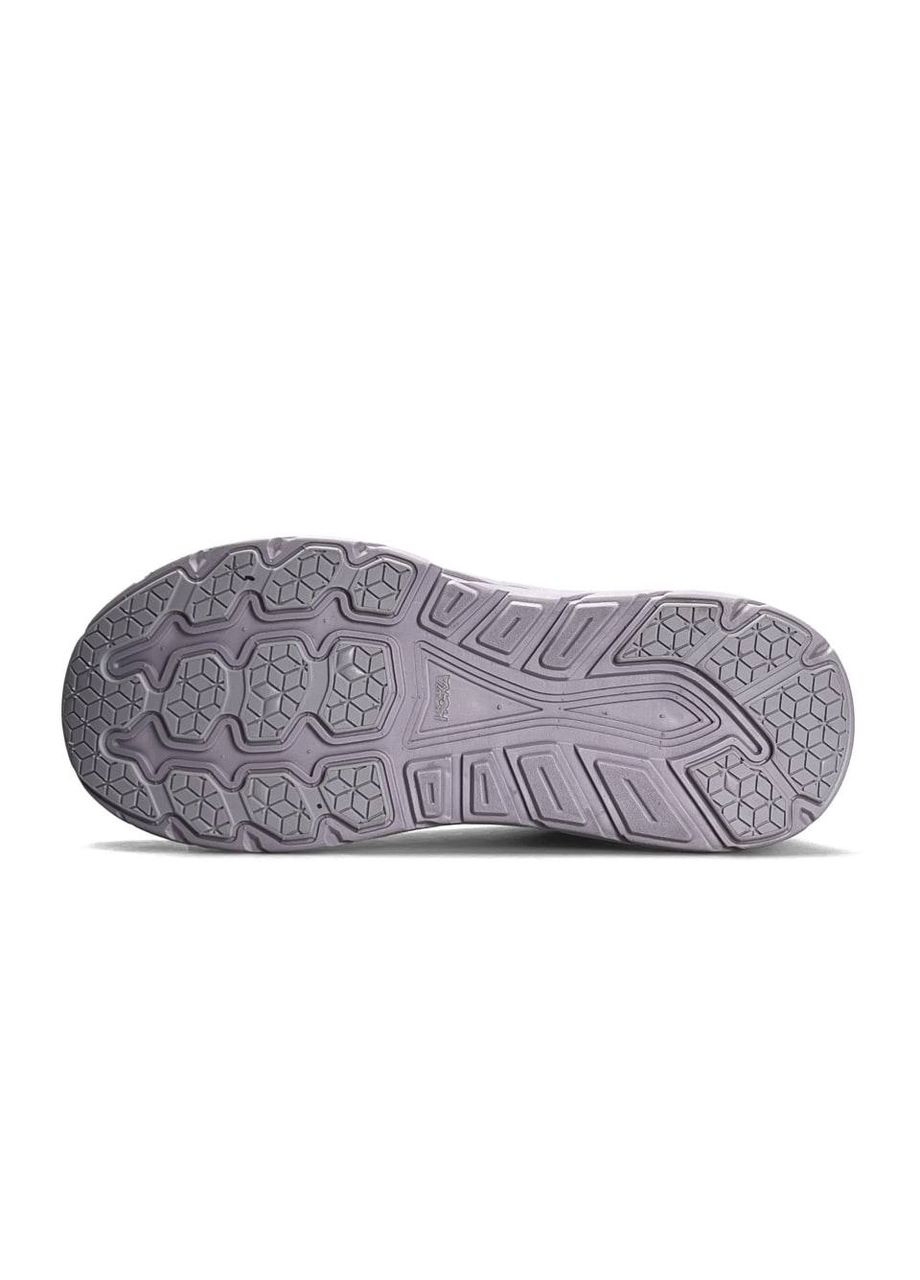 Сірі літні кросівки hoka No Brand Clifton 8 Light Purple Grey