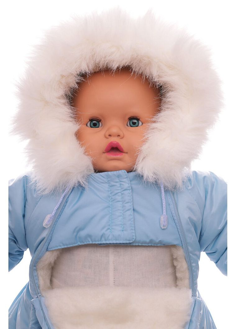 Чоловічок на хутрі світло-блакитний 74 см (50715) BABYKROHA (315340828)