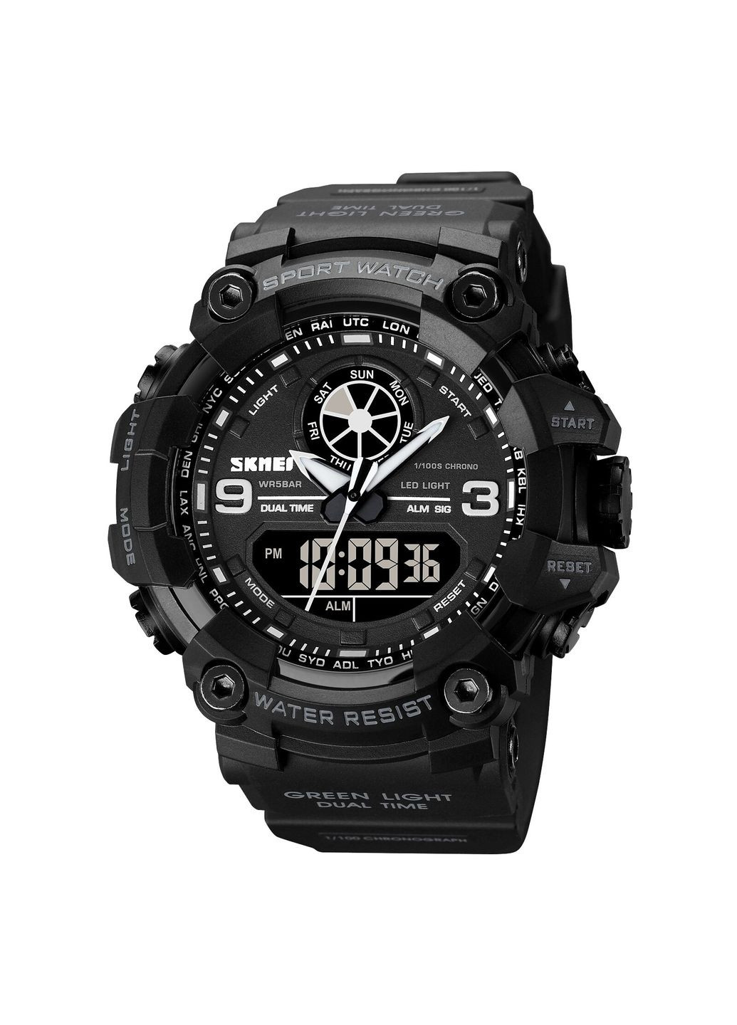 1818 Black. кварцевый спортивный, армейский Skmei (324048303)